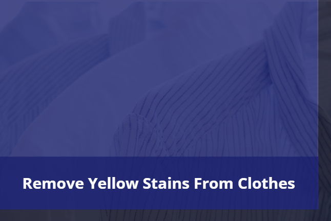 Remove yellow stains